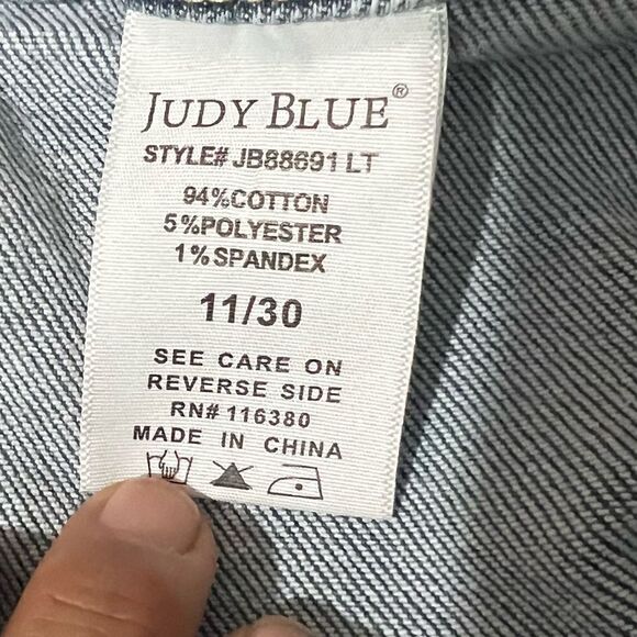 Judy Blue Jogger High Rise Light Blue Wash Square Pocket Women’s Jeans Sz 11/30 - Picture 10 of 12